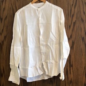 White Massimo Dutti tunic button down Size L